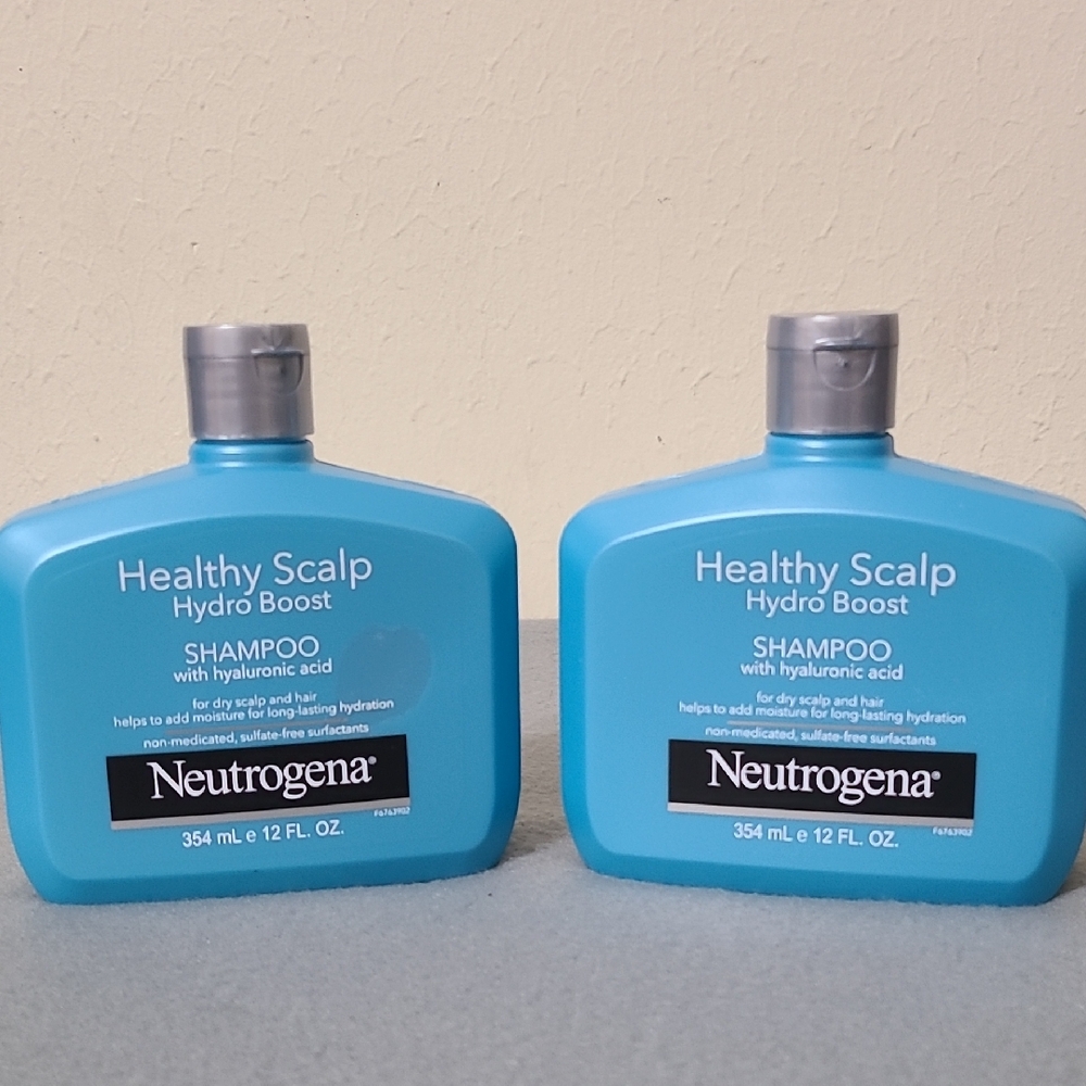 (2) Neutrogena Healthy Scalp Hydro Boost Shampoo with Hyaluronic Acid 12 fl oz